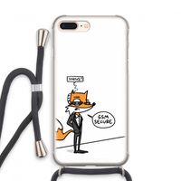 GSM secure: iPhone 8 Plus Transparant Hoesje met koord GSM secure: iPhone 8 Plus Transparant Hoesje met koord