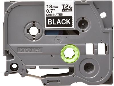 Brother TZE-345 labelprinter-tape Wit op zwart