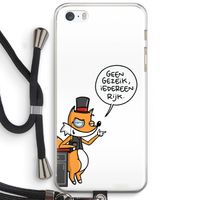 Geen Gezeik: iPhone 5 / 5S / SE Transparant Hoesje met koord