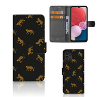 Telefoonhoesje met Pasjes voor Samsung Galaxy A13 (4G) Leopards