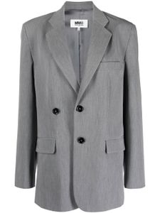 MM6 Maison Margiela blazer ample à simple boutonnage - Gris