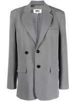 MM6 Maison Margiela blazer ample à simple boutonnage - Gris