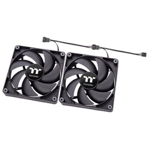 Thermaltake CL-F147-PL12BL-A PC-ventilator Zwart (b x h x d) 120 x 120 x 25 mm