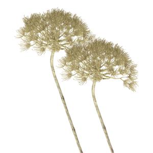 Kunstbloem Berenklauw/Heracleum - 2x - 80 cm - Kunstbloemen boeketten - kunsttak