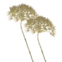 Kunstbloem Berenklauw/Heracleum - 2x - 80 cm - Kunstbloemen boeketten - kunsttak