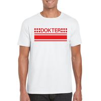 Dokters t-shirt wit voor heren 2XL  - - thumbnail