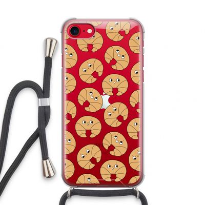 Croissant: iPhone SE 2020 Transparant Hoesje met koord