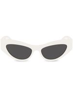 Dolce & Gabbana Eyewear lunettes de soleil à monture papillon - Blanc