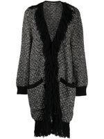 Dolce & Gabbana Pre-Owned 2010s fringed cashmere cardigan - Noir - thumbnail