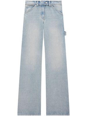 Courrèges jean à coupe évasée - Bleu