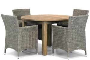 Garden Collections Dublin/Brighton 120 cm rond dining tuinset 5-delig