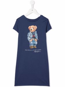 Ralph Lauren Kids robe Polo Bear à manches courtes - Bleu