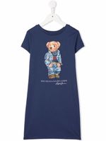 POLO RALPH LAUREN KIDS robe Polo Bear à manches courtes - Bleu - thumbnail