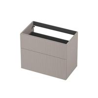 INK - Onderkast 2L A-sym Gelakt Gefr. Front - 800x450x650 Mm - Kasjmier Grijs