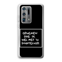Schotelvod: Huawei P40 Pro Plus Transparant Hoesje