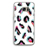 Cheetah color: Samsung Galaxy S7 Edge Transparant Hoesje