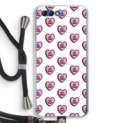GIRL POWER: Honor 10 Transparant Hoesje met koord