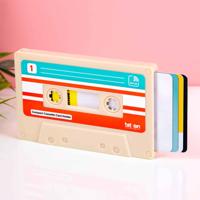 Cassettebandje kaarthouder - Beige