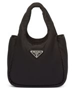 Prada mini sac cabas à design matelassé - Noir