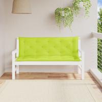 VidaXL Tuinbankkussens 2 st 150x50x7 cm oxford stof heldergroen