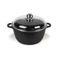 Maestro MR-4620C Pan met deksel 20 cm 2,1 l Zwart