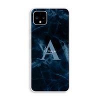 Midnight Marble: Pixel 4 XL Transparant Hoesje