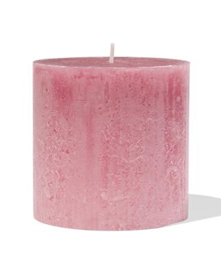 HEMA Rustieke Kaars Ø10x10cm Oudroze (oudroze)