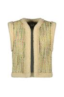 B.Nosy Meisjes gilet boucle - Gitte - Olijf groen