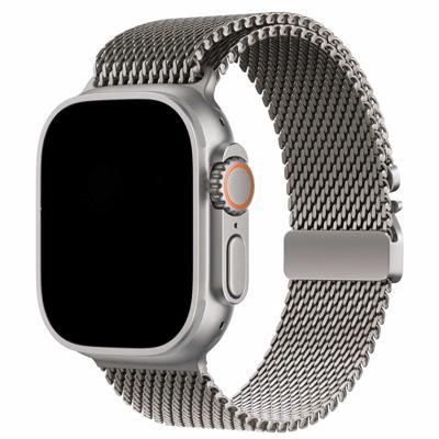 Apple Watch Milanese Gesp Band - Zilver Titanium - 38, 40, 41 & 42mm Apple Watch Milanese Gesp Band - Zilver Titanium - 38, 40, 41 & 42mm