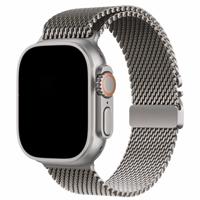 Apple Watch Milanese Gesp Band - Zilver Titanium - 38, 40, 41 & 42mm Apple Watch Milanese Gesp Band - Zilver Titanium - 38, 40, 41 & 42mm