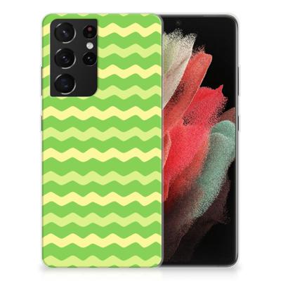 Samsung Galaxy S21 Ultra | TPU bumper | Waves Green