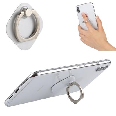Ring telefoon metalen houder voor iPad iPhone Galaxy Huawei Xiaomi LG HTC en andere smartphones (wit)