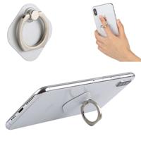 Ring telefoon metalen houder voor iPad iPhone Galaxy Huawei Xiaomi LG HTC en andere smartphones (wit)