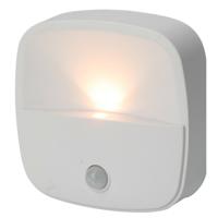 LED lampje met bewegingssensor - draadloos - zelfklevend - warm wit - 7 x 7 x 2 cm