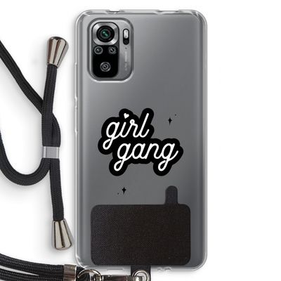 Girl Gang: Xiaomi Redmi Note 10S Transparant Hoesje met koord