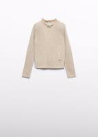 Abel & Lula winter sweater meisjes - beige - turtleneck - gebreid