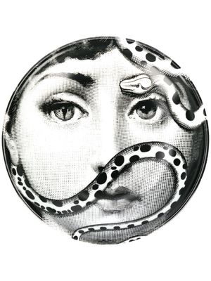 Fornasetti cendrier Tema e Variazioni n.383 en céramique - Noir