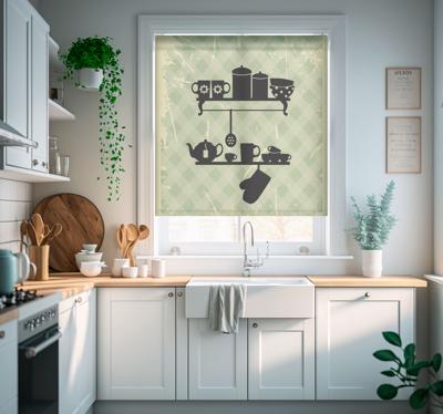 Keukenplanken Rolgordijn keuken