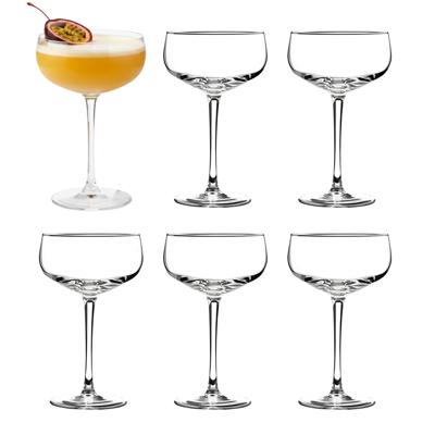 Vicrila Cocktailglas - 6x - glas - 24 cl - pornstar martini - cocktail glazen