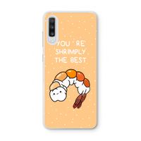 You're Shrimply The Best: Samsung Galaxy A70 Transparant Hoesje