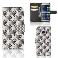 Samsung Galaxy S7 | Telefoonhoesje | Met pasjeshouder | Salamander Grey