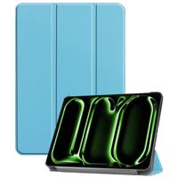 Basey Apple iPad Pro 11 (2024) Hoesje Kunstleer Hoes Case Cover -Lichtblauw - thumbnail