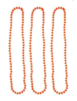 Halskettingen fluor oranje 40 cm (3st)