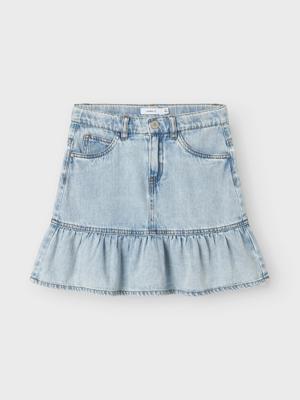 Name it zomer jeans short meisjes - licht blauw denim - Nkfnynne