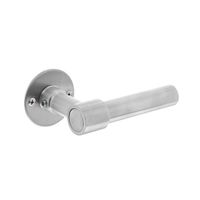 Intersteel Deurklink l/l-model met rozet 2 mm rvs geborsteld
