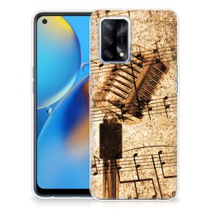 OPPO A74 4G Siliconen Hoesje met foto Bladmuziek