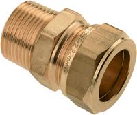 Bonfix knelkoppeling - Puntstuk - 3/8” x 15mm - Messing - thumbnail