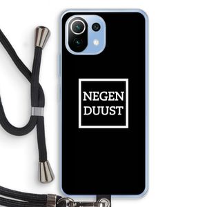 Negenduust black: Xiaomi Mi 11 Lite Transparant Hoesje met koord