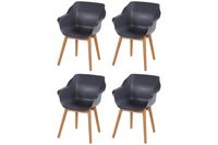 Set van 4 - Hartman Sophie Studio dining armstoel - Xerix - Teak poot - thumbnail