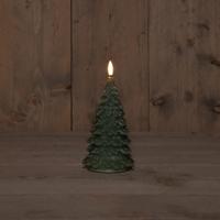 B.O.T. 3D Wick Jade Green Christmas Tree Wax 9,5X20 cm - Annas collection